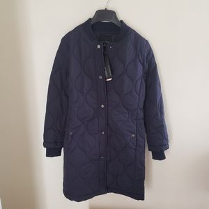 NWT Banana Republic quilted navy jacket